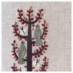 Hand-Embroidered Nursery Tapestry