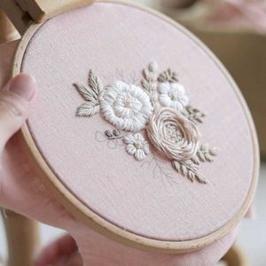 Floral Embroidery Theme Wall Decor Wedding gift-1