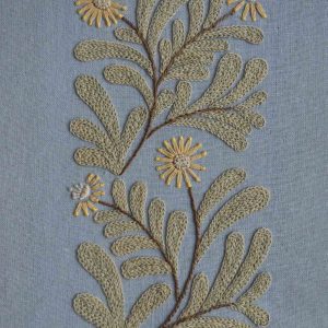 Daisy Dreams: Hand-Embroidered Chamomile Nursery Art