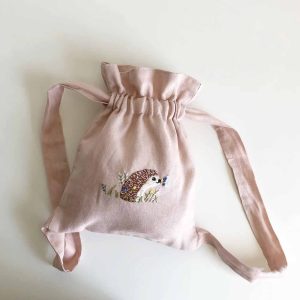 Handcrafted Embroidered Baby Drawstring Bag (Customizable)