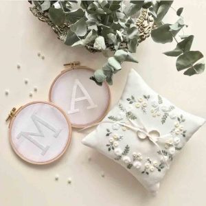 Personalized Ring Bearer Pillow for Wedding-2