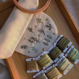 Hand-Embroidered Baby Sweat Absorbent Cloth-2