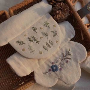 Hand-Embroidered Baby Sweat Absorbent Cloth-3