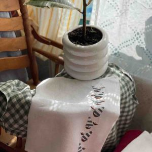 Unique Hand-Embroidered Linen Napkins in 90s Style for Your Table 3