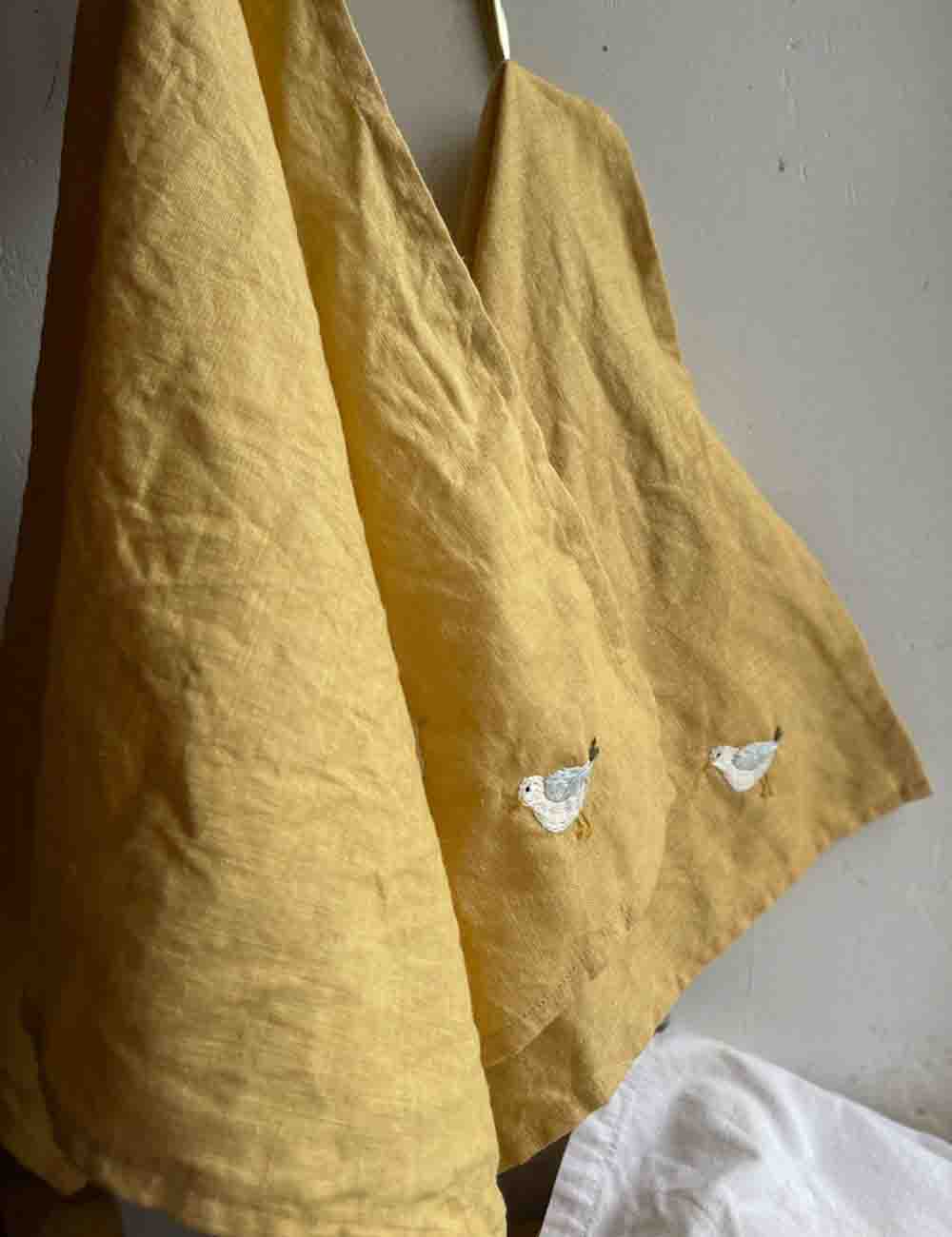 Embroidered Linen Napkins - Set of 4, Sustainable Style 1