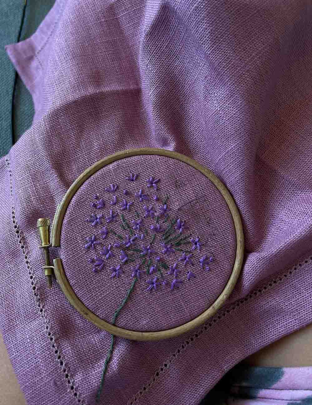 Hand Embroidered Linen Napkins 3