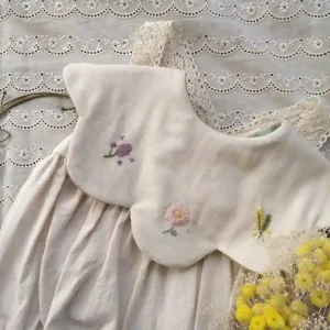 Personalized Hand-Embroidered Baby Bib-6