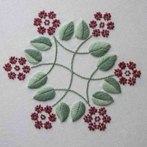 Hand-Embroidered Framed Wall Art