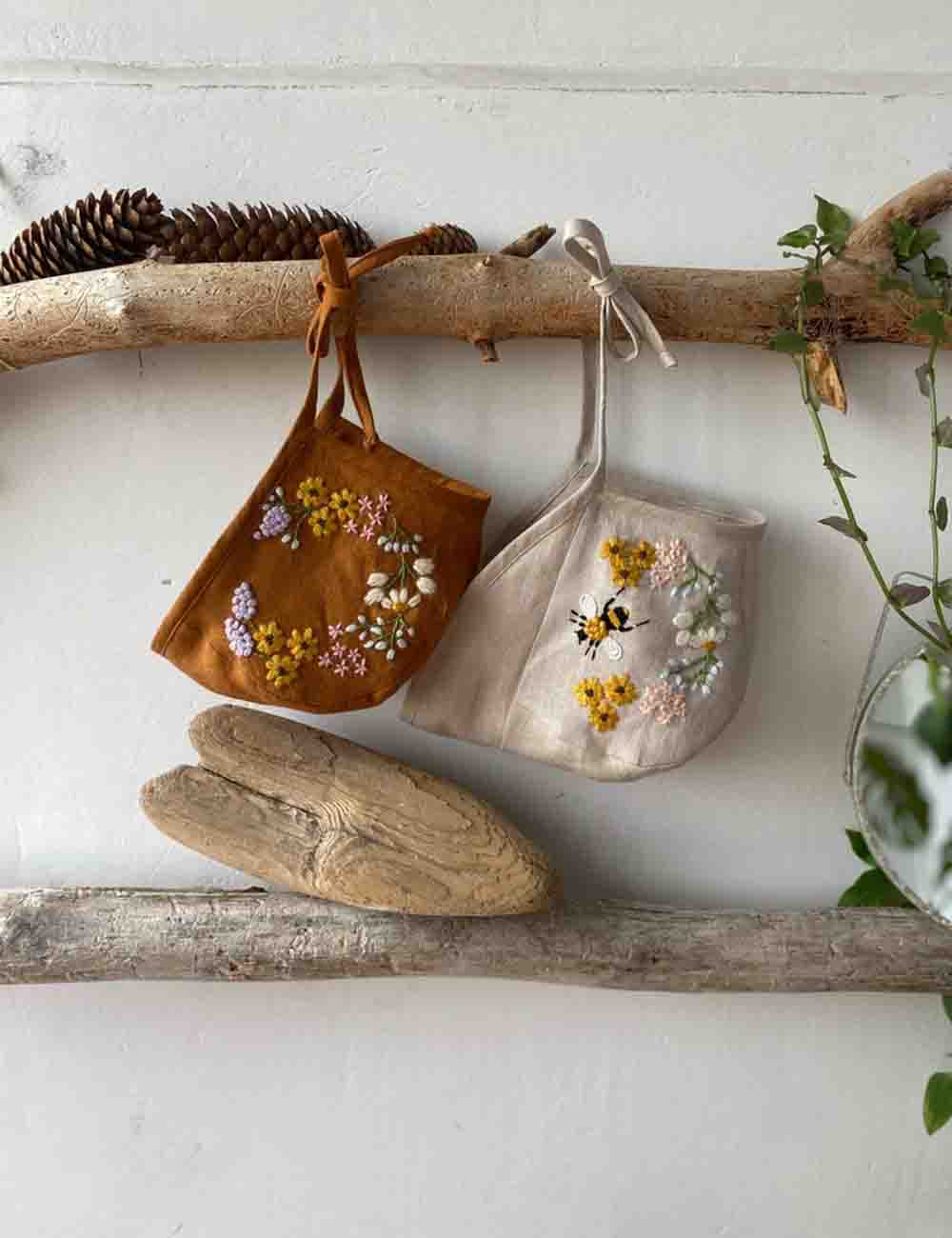Baby Sun Hat With Floral and Name Embroidery 6