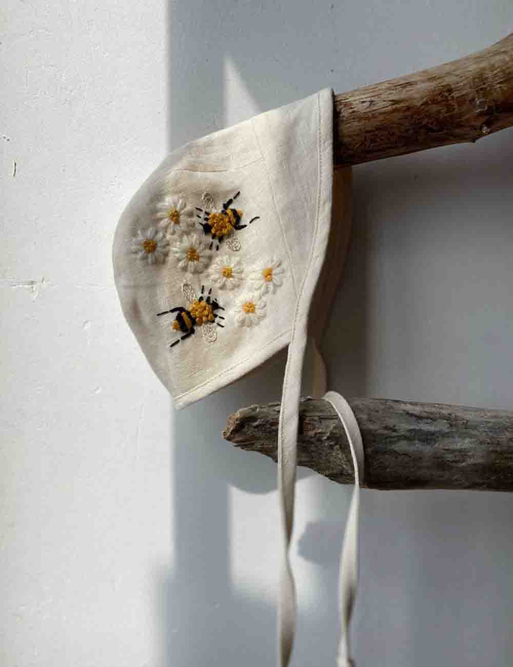 handmade baby bonnet 1