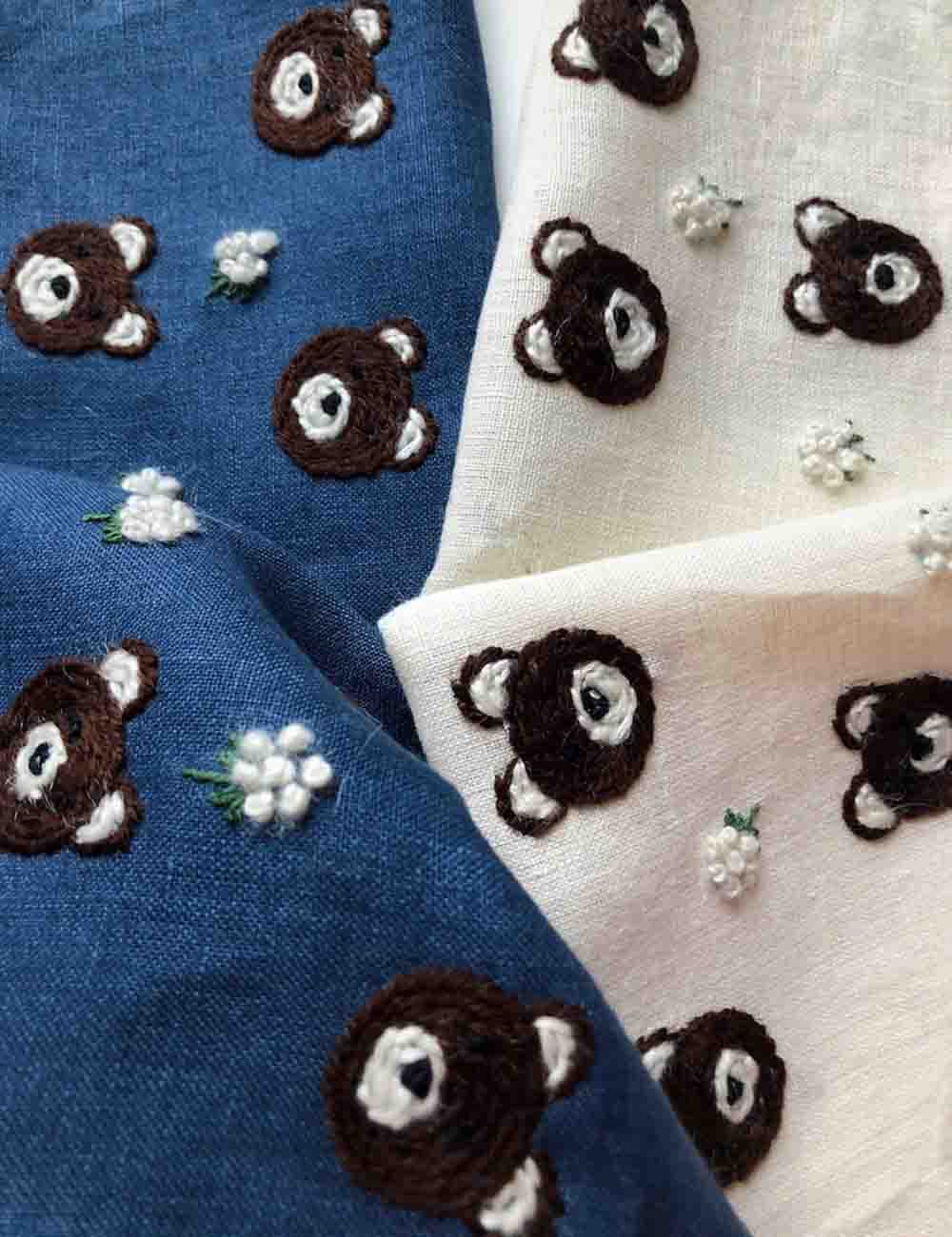 bear embroidery pattern