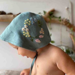 Personalized Embroidered Baby Bonnet Gifts 5